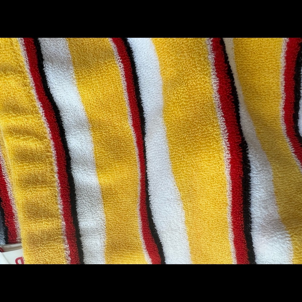 Solid And Striped High Waisted Terrycloth Bikini … - image 4